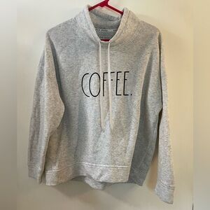 Rae Dunn lounge wear set “COFFEE” • Medium • Gray
